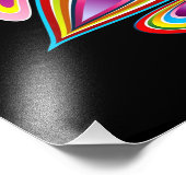 Psychedelisch ontwerp voor paasei foto afdruk (Hoek)