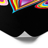 Psychedelisch ontwerp voor paasei poster (Hoek)