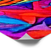 Psychedelisch oogontwerp Uitzicht Poster (Hoek)