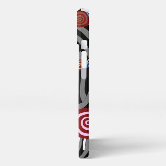 Psychedelisch oogpatroon - Art Phone Case iPhone Hoesje (Linkerkant)