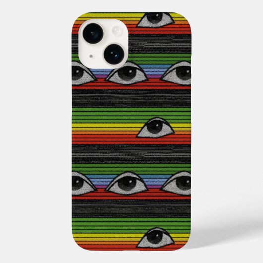 Psychedelisch oogpatroon Case-Mate iPhone case (Achterkant)