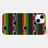 Psychedelisch oogpatroon Case-Mate iPhone case (Achterkant (horizontaal))