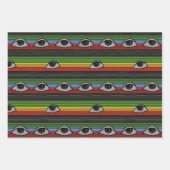 Psychedelisch oogpatroon inpakpapier vel (Voorkant)