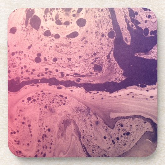 Psychedelisch Paars papier Drankjes Onderzetter (Voorkant)