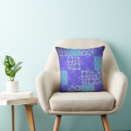 Psychedelisch Patchwork Patroon Kussen