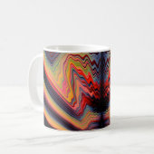  psychedelisch patroon koffiemok (Voorkant links)