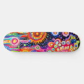 Psychedelisch Patroon Persoonlijk Skateboard (Horizontaal)