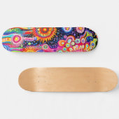 Psychedelisch Patroon Persoonlijk Skateboard (Horizontaal)