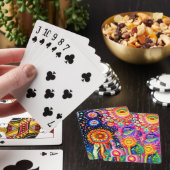 Psychedelisch Patroon Pokerkaarten (Insitu)