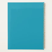 Psychedelisch patroon retro kunst uit de jaren 70 planner (Achterkant)