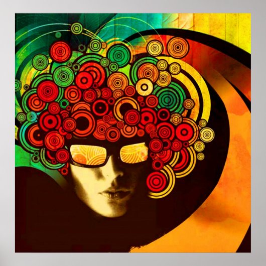 psychedelisch pop art poster VAN 8.99 (Voorkant)