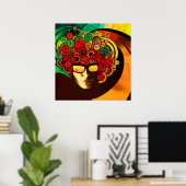 psychedelisch pop art poster VAN 8.99 (Thuiskantoor)