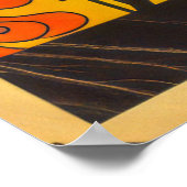 psychedelisch Poster uit de jaren zeventig met Tr (Hoek)