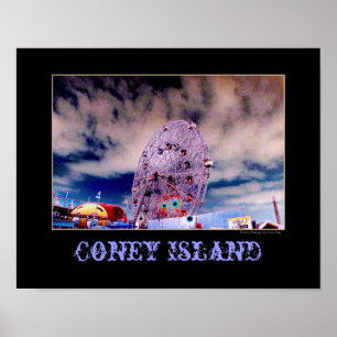 Psychedelisch Poster "Wonder Wheel & Sky"