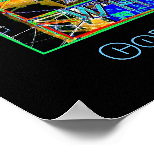 Psychedelisch Poster "Wonder Wheel Thrills" (Hoek)