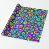 Psychedelisch Psycho Inpakpapier (Uitgerold)