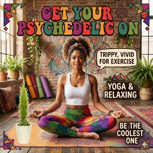 Psychedelisch Retro Hippie Patroon Leggings