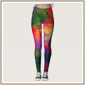 Psychedelisch Retro Hippie Patroon Leggings