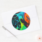 Psychedelisch Ronde Sticker (Envelop)