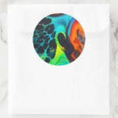 Psychedelisch Ronde Sticker (Tas)