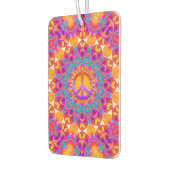 Psychedelisch roze Sinaasappel Mandala Vredessymbo Luchtverfrisser (Links)