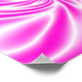 Psychedelisch Roze Werveling Poster (Hoek)