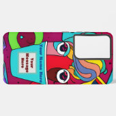 Psychedelisch Samsung Galaxy Hoesje (Linkerkant)