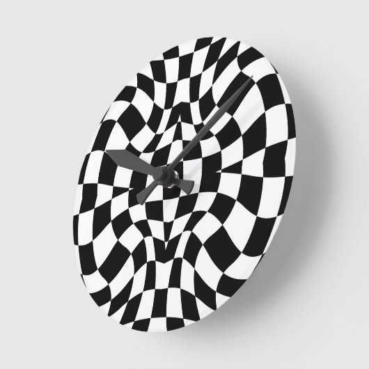 Psychedelisch schaken ronde klok (Hoek)