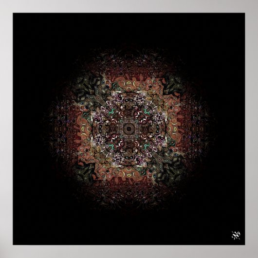 Psychedelisch schild v2 poster (Voorkant)