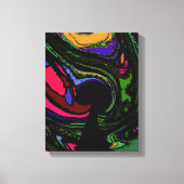 Psychedelisch sleutelgat ~ 24x18 / .75 "dik canvas afdruk (Voorkant)