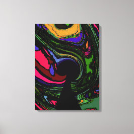 Psychedelisch sleutelgat ~ 24x18.75"Dik verpakt ca Canvas Afdruk