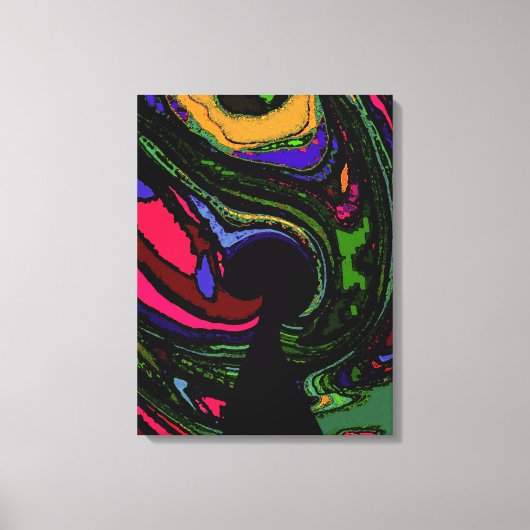 Psychedelisch sleutelgat ~ 24x18.75"Dik verpakt ca Canvas Afdruk (Voorkant)