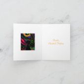 Psychedelisch Sleutelgat Bedankkaart (Binnen)