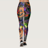 psychedelisch spiraalmozaïek leggings (Achterkant)