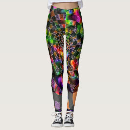 psychedelisch spiraalmozaïek leggings