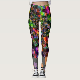 psychedelisch spiraalmozaïek leggings