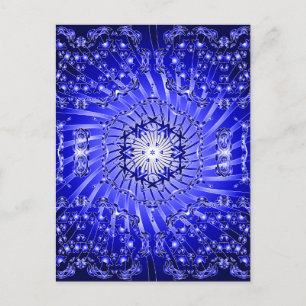 Psychedelisch spiraalpatroon: briefkaart