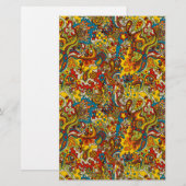 psychedelisch stromingsplakboek, matte briefpapier (Voorkant / Achterkant)