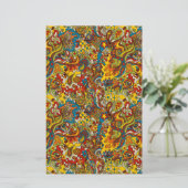 psychedelisch stromingsplakboek, matte briefpapier (Staand voorkant)