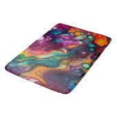 Psychedelisch surrealistisch Waterverf patroon Badmat (Gekanteld)