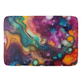 Psychedelisch surrealistisch Waterverf patroon Badmat (Voorkant)