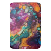 Psychedelisch surrealistisch Waterverf patroon Badmat (Voorkant Verticaal)