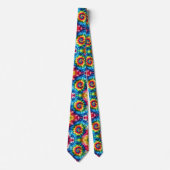 Psychedelisch Tie-Dye Patroon Stropdas (Voorkant)