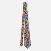 Psychedelisch Tie-Dye Patroon Stropdas (Achterkant)