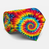 Psychedelisch Tie-Dye Patroon Stropdas (Opgerold)