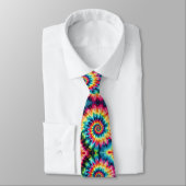 Psychedelisch Tie-Dye Patroon Stropdas (Gebonden)