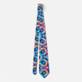 Psychedelisch Tie-Dye Patroon Stropdas (Achterkant)