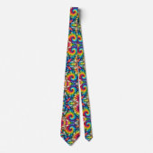 Psychedelisch Tie-Dye Patroon Stropdas (Voorkant)