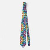 Psychedelisch Tie-Dye Patroon Stropdas (Voorkant)