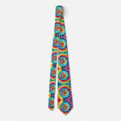 Psychedelisch Tie-Dye Patroon Stropdas (Achterkant)